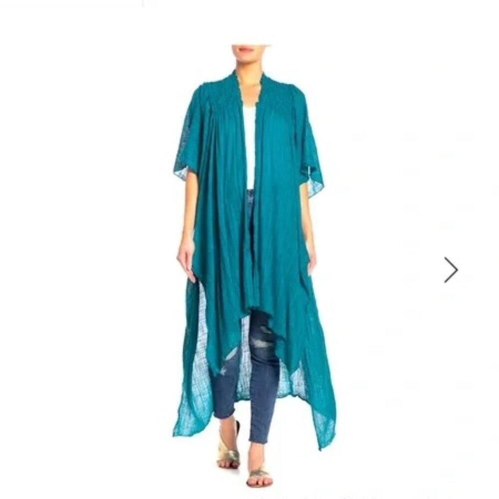 Free People Resort Kimono Duster – Teal XS/S – New w/ Tags